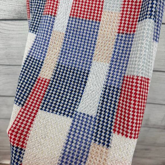 Haptics Plus Size Blue Red White Knit USA Sleeveless Top Size 3X - Picture 7 of 7